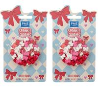 PME Cake Cute Bows Sprinkle Charms (25g / 0.9oz) (Pack of 2)