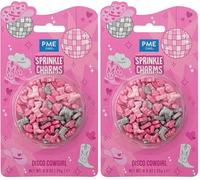 PME Cake Disco Cowgirl Sprinkle Charms (25g / 0.9oz) (Pack of 2)