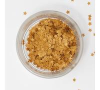 PME Cake Edible Glitter Star Shape Sprinkles - Gold | Sparkling Baking Sprinkles for Cakes, Cupcakes, Doughnuts Celebration Desserts & Ice-Cream (1g) (0.03oz)