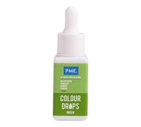 PME Cake Green Colour Drops | Oil Based Food Colouring (20ml)