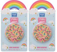 PME Cake Mini Rainbows Sprinkle Charms (25g / 0.9oz) (Pack of 2)