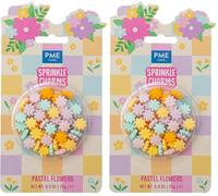 PME Cake Pastel Flowers Sprinkle Charms (25g / 0.9oz) (Pack of 2)