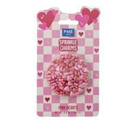 PME Cake Pink Hearts Sprinkle Charms (25g / 0.9oz)