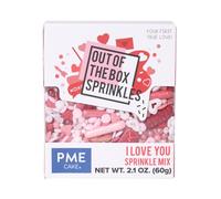 PME Cake Valentines "Out of the Box" Sprinkles | I Love You (60g)