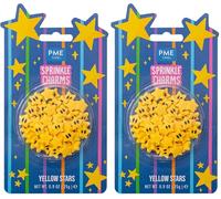 PME Cake Yellow Stars Sprinkle Charms (25g / 0.9oz) (Pack of 2)