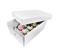 PME CBO906 Extra Deep Cupcake Box for 12 Cakes, White, 31 x 22 x 14 cm