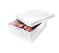 PME CBO908 Extra Deep Cupcake Box for 24 Cakes, White, 43 x 31 x 14 cm
