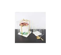 PME CCB14 Crystal Cake Box 35cm / 14", White