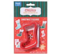 PME CH24CDK007 Cookie Decorating Kit, Write Your Name on Christmas Stockings, Plastic