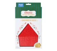 PME Christmas Cookie Cutters & Stamps - Gingerbread House (Set of 3), Red