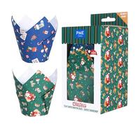 PME Christmas Tulip Muffin Cases - Santa's Workshop (Pack of 24)