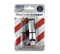 PME Closed Scallop Serrated Crimpers, Large and Small Sizes, Set of 2, Silver, 8.5 x 2 x 1.5 cm