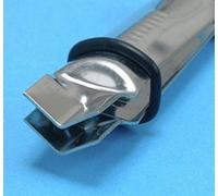 PME Closed Vee Plain Crimper, Large, Silver