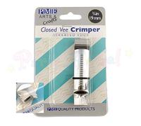PME Closed Vee Serrated Crimper, Large, Silver