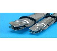 PME Closed Vee Serrated Crimpers, Large and Small Sizes, Set of 2, Silver,8.5 x 2 x 1.5 cm