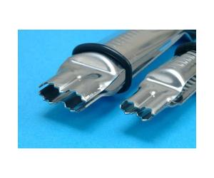 PME Crimper, Adjustable, Serrated Stainless Steel, 2 Pc. - Open Scallop