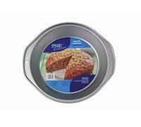 PME CSB100 Carbon Steel Non-Stick Round Pan, 9" x 7" x 1.5", Grey