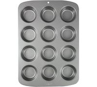 PME CSB110 Carbon Steel Non-Stick 12 Cup Muffin Pan , Grey