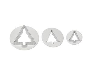 PME CT478 Christmas Tree Cutters, Small, Medium and Large Sizes, Set of 3 White