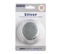 PME Cupcake Baking Cases Silver (30 Pack)