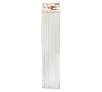 PME DR216 Easy Cut Dowels 40 cm (16-Inch), Pack of 8, White