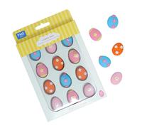 PME Easter Edible Sugar Decorations - Flower Eggs, Set of 12