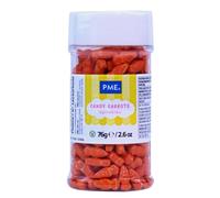 PME Easter Sprinkles - Candy Carrots (60g) | Orange Carrot Sprinkle Charm Cake & Cupcake Decorations for a Bunny Birthday Party Theme