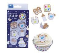 PME Edible Cupcake Topping Decorations, Baby, Pack of 6 EDP04 Multicolor