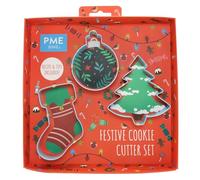 PME Festive Cookie Cutter Set, Christmas, Blue