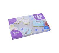 PME FF54 Fun Fonts Cupcake and Cookie Stamping Set-Collection 1, Blue