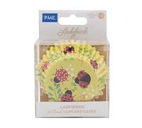 PME Foil Lined Cupcake Cases - Ladybird, Pack of 30, Metallic