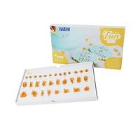 PME Fun Fonts-Numeral and Special Characters Stamping Set, Collection 2, Numbers & Special, Yellow