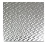 PME GE880 Square Cake Board 12-Inch / 30 cm, 11 mm Thick, Silver