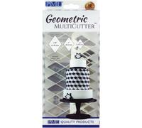 PME Geometric Multi Cutter Sugarcraft Square Diamond Triangle Hexagon Puzzle
