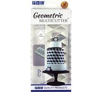 PME Geometric MultiCutter for Cake Design - Diamond, Large Size, 1.25-Inch, White