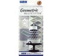 PME Geometric MultiCutter for Cake Design - Diamond, Medium Size, 1-Inch, White
