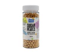 PME Gold Sugar Pearl Sprinkles Edible Nonpareils for Cake Decorating 60g