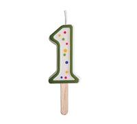 PME Green Number 1 Candle, Small Size