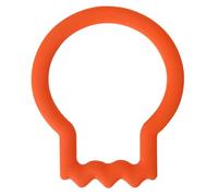 PME Halloween Cookie Cutter with Comfort Grip, Skull, Orange