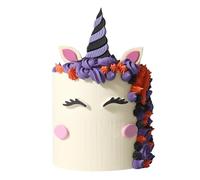 PME Halloween Edible Cake Decorations - Witch-Unicorn (Set of 7)
