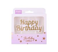 PME Happy Birthday Candle - Gold