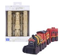 PME Harry Potter Cake Baking Pan, Hogwarts Express Train, 3 Cavities, Gold