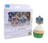 PME Harry Potter Cake Toppers, Pack of 15, Hogwarts Crests