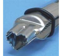 PME Heart Shape Serrated Crimper, Silver, Large