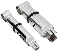 PME Heart Shape Serrated Crimpers, Large and Small Sizes, Set of 2,Silver