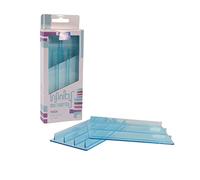PME IMC210 Infinity MultiCutter-Thick Stripes, Set of 2, Plastic, Blau