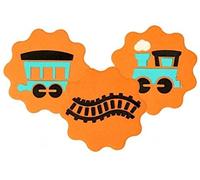 PME JEM 3-Piece Train Stencil, Transparent, 0.1 x 10 x 15.7 cm
