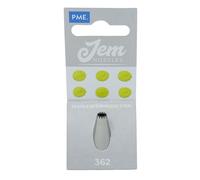 PME JEM Fine Tooth Open Star Piping Nozzle no. 362, Silver