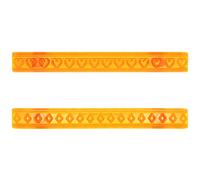 PME JEM Heart & Diamond Ribbon Cutters, Set of 2, White, 9 x 2 x 25 cm