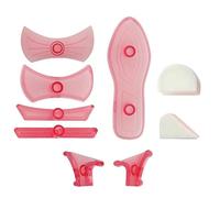 PME JEM Lady's Shoe Cutters, Set of 9, White, for Cake Decorating